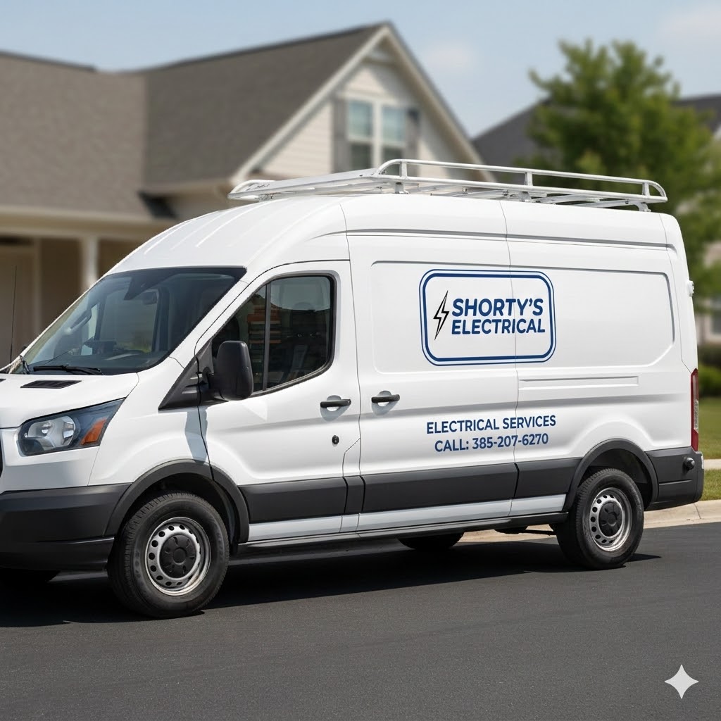 Shorty's Electrical work van